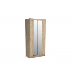 NICO - Armoire 2 portes coulissantes avec miroirs L120 