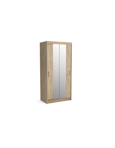 NICO - Armoire 2 portes coulissantes avec miroirs L120 