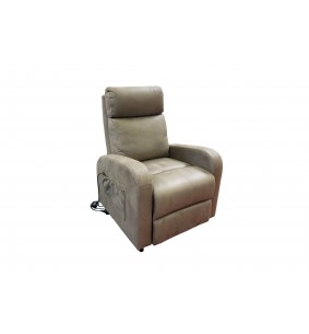 BERGEN - Fauteuil de relaxation électrique releveur taupe 
