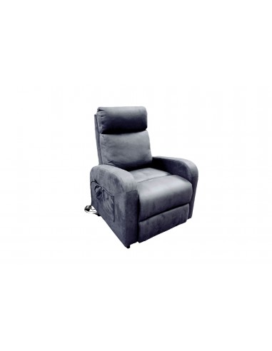 BERGEN - Fauteuil de relaxation électrique releveur bleu 