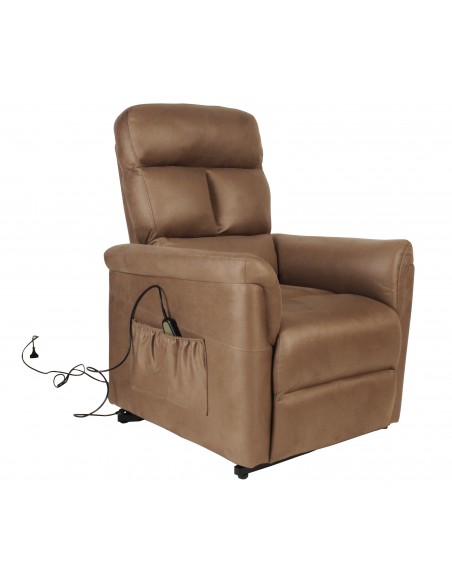 VADA - Fauteuil de relaxation électrique releveur taupe 