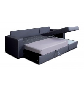 MEDIOLAN - Canapé d'angle convertible, réversible avec coffre  2