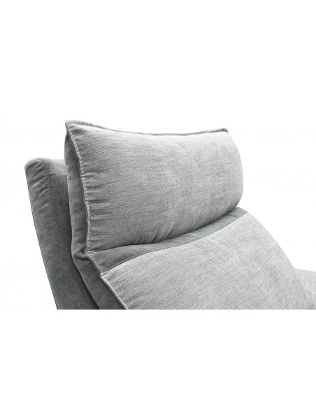 LOS ANGELES - Fauteuil relaxation électrique gris 