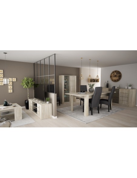 NICE - Enfilade 2 portes coulissantes 3 tiroirs 