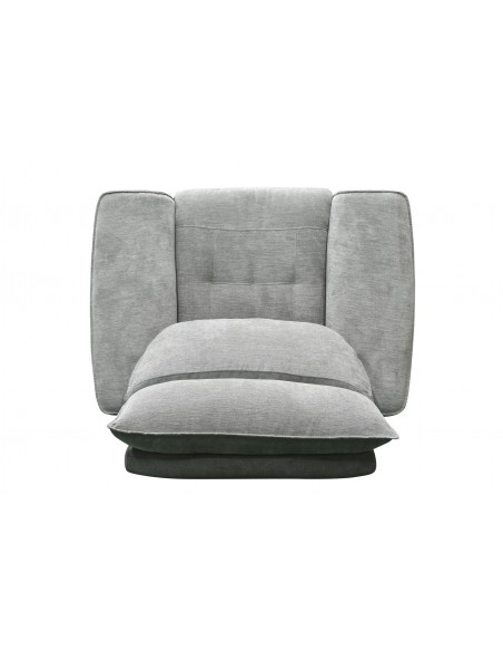LOS ANGELES - Fauteuil relaxation électrique gris 