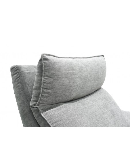 LOS ANGELES - Fauteuil relaxation électrique gris 