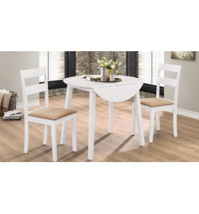 DALLAS - Ensemble table ronde + 2 chaises 