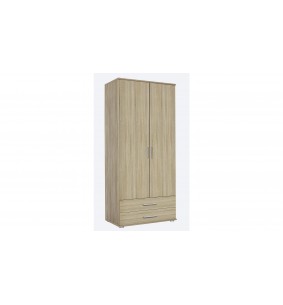 MENTON - Armoire 2 portes 2 tiroirs Chêne 