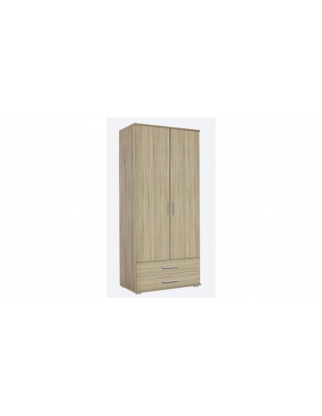 MENTON - Armoire 2 portes 2 tiroirs Chêne 