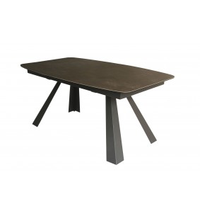 HAMILTON - Table de séjour rectangulaire 1 allonge de 50 
