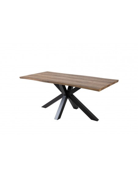 SANDAKAN - Table de séjour rectangulaire pied croix 