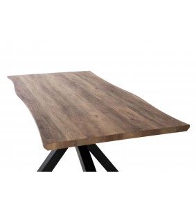 SANDAKAN - Table de séjour rectangulaire pied croix  2