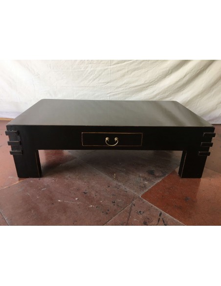 ORIGIN - Table basse basse 1 tiroir NOIR 