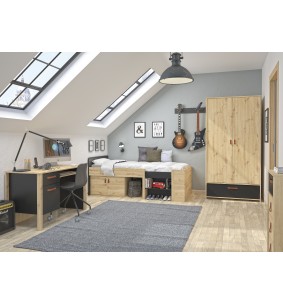 HAPPY - Lit compact pour couchage 90x200  2