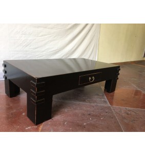 ORIGIN - Table basse basse 1 tiroir NOIR  2