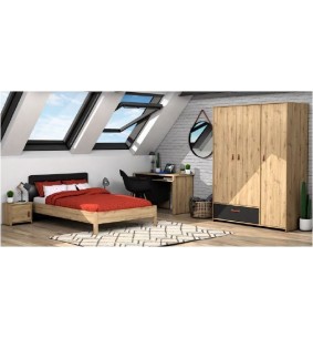 HAPPY - Armoire 3 portes 1 tiroir  2