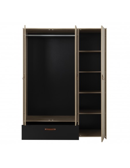 HAPPY - Armoire 3 portes 1 tiroir 