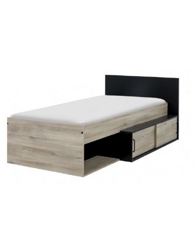 ERQUI - Lit pour couchage 90x200 2 portes battantes 